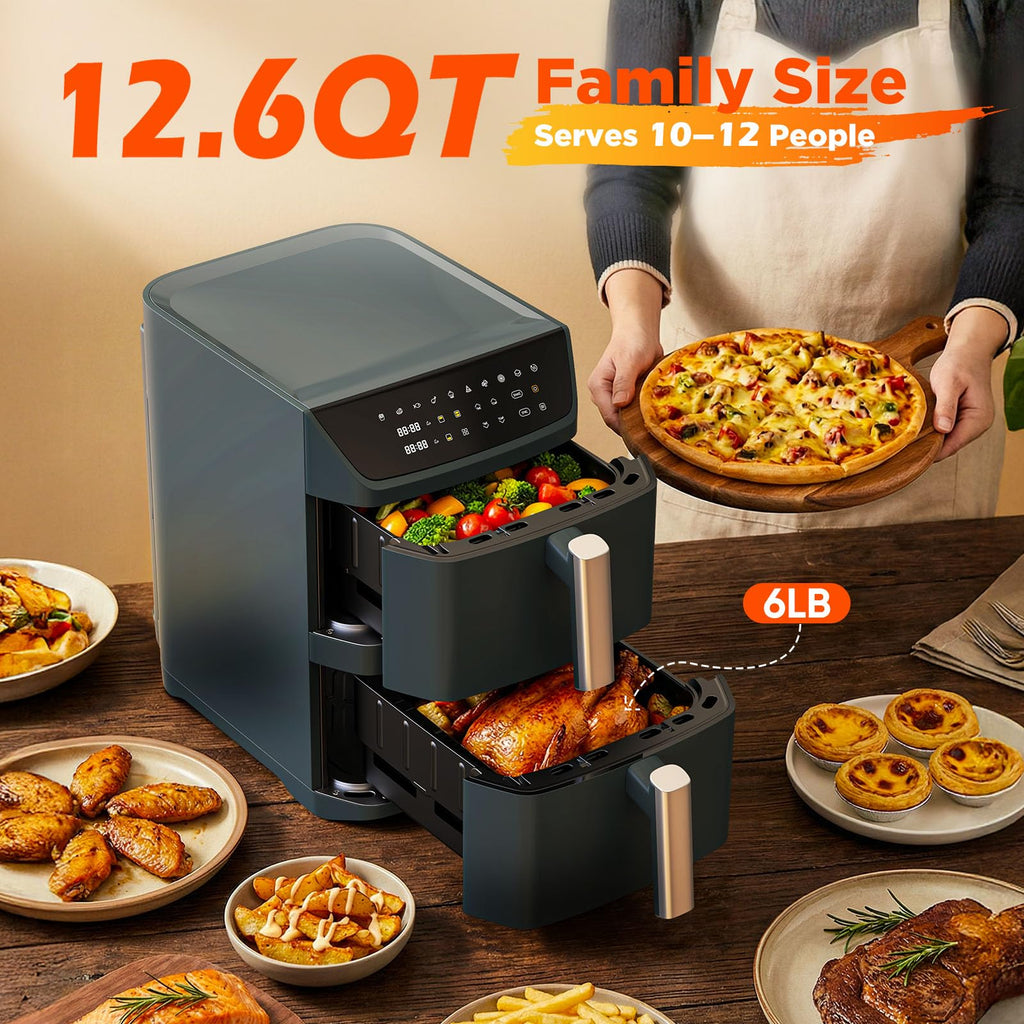 12.6QT Dual Basket Air Fryer