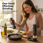 Automatic Rechargeable Salt & Pepper Mill Set