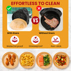 Air Fryer Disposable Paper Liners (125 pcs)