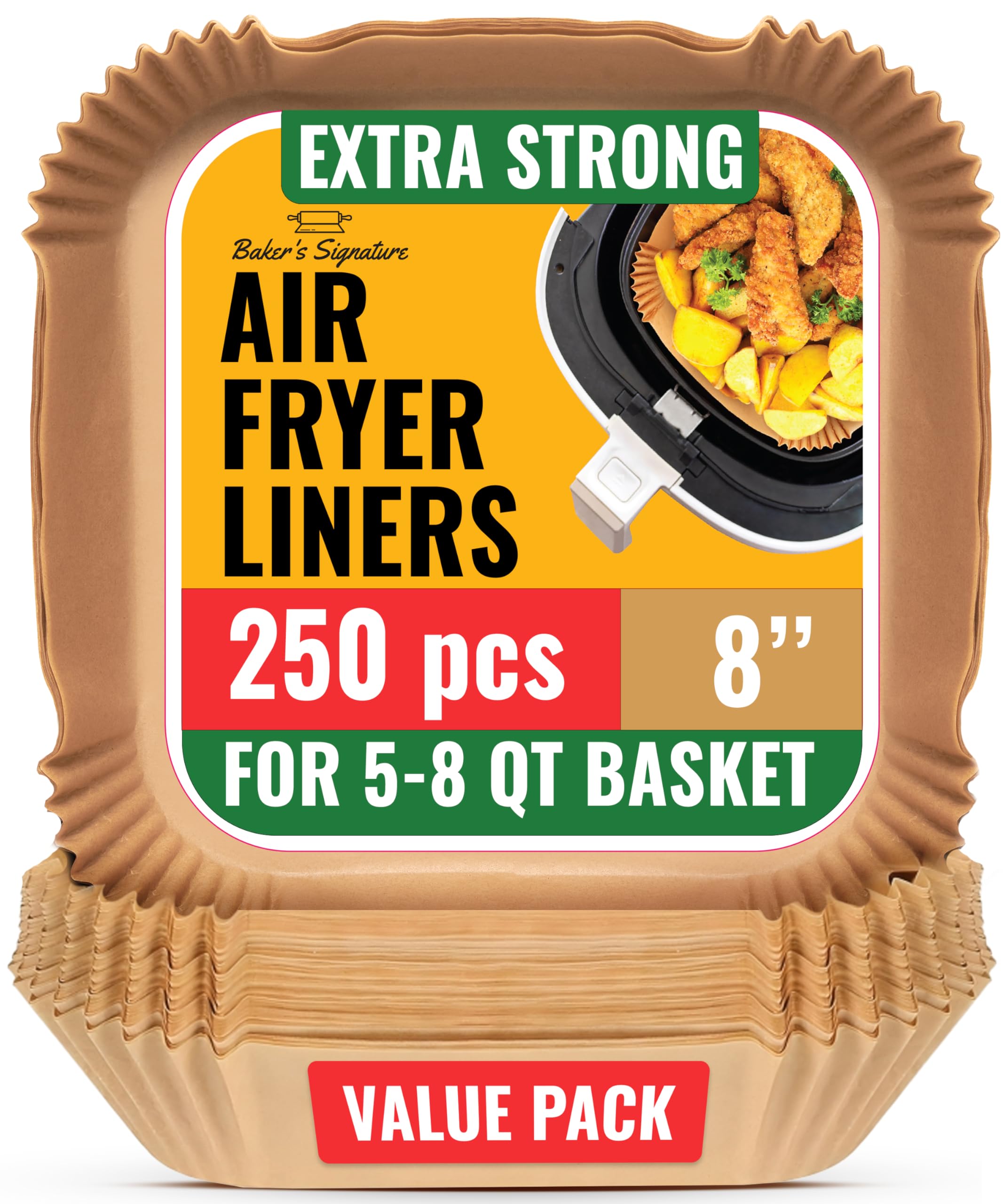 Air Fryer Disposable Paper Liners (125 pcs)