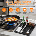 Silicone Griddle Tool Mat with Drip Pad
