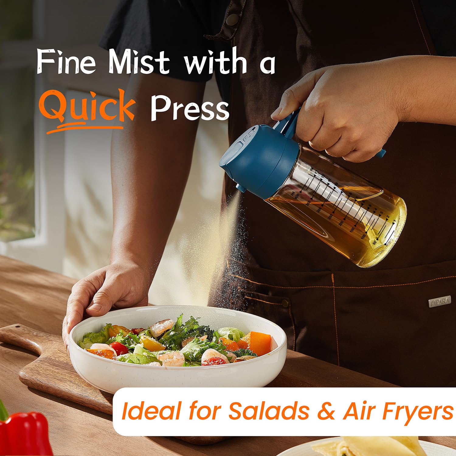 2-in-1 Glass Olive Oil Sprayer Bottle