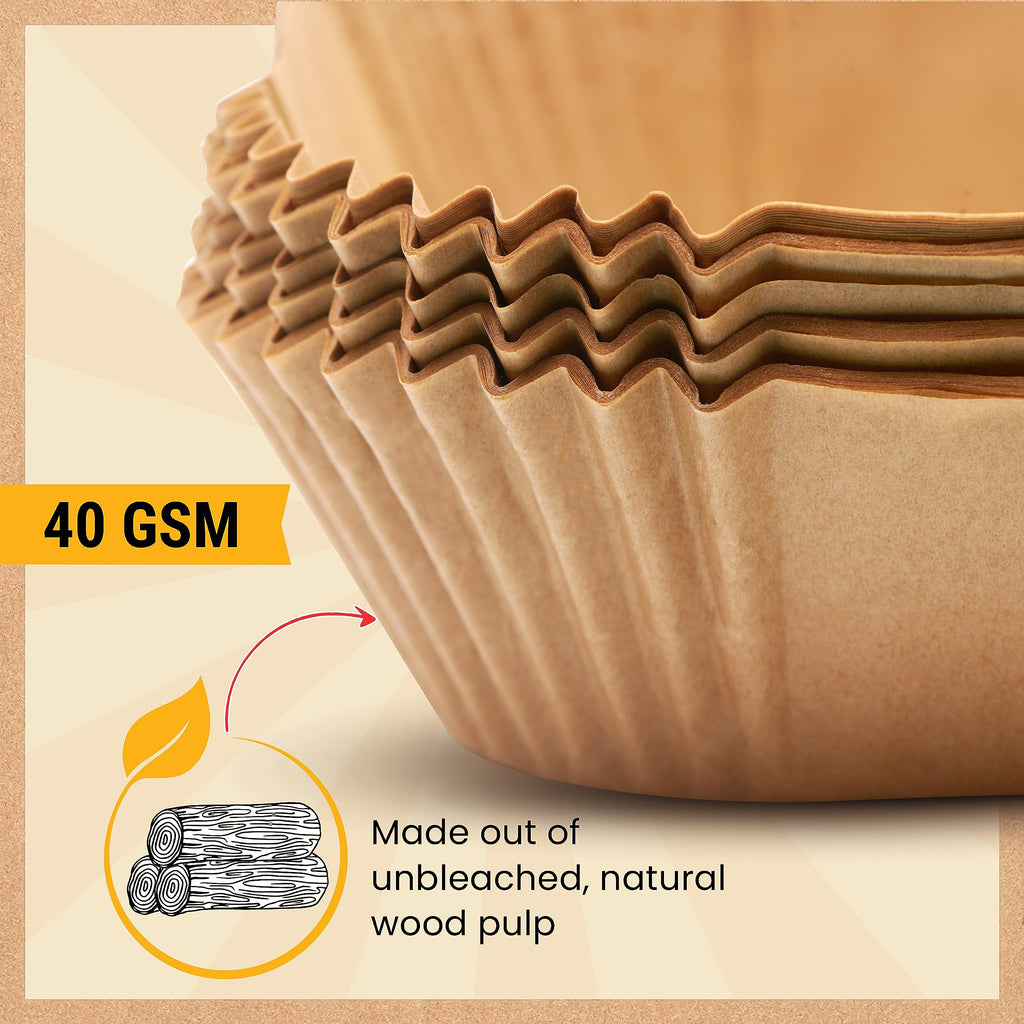 Air Fryer Disposable Paper Liners (125 pcs)