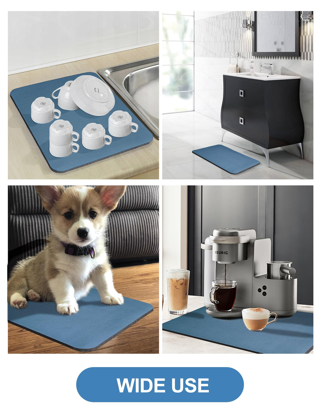 Dish Drying Pad for Kitchen Counter