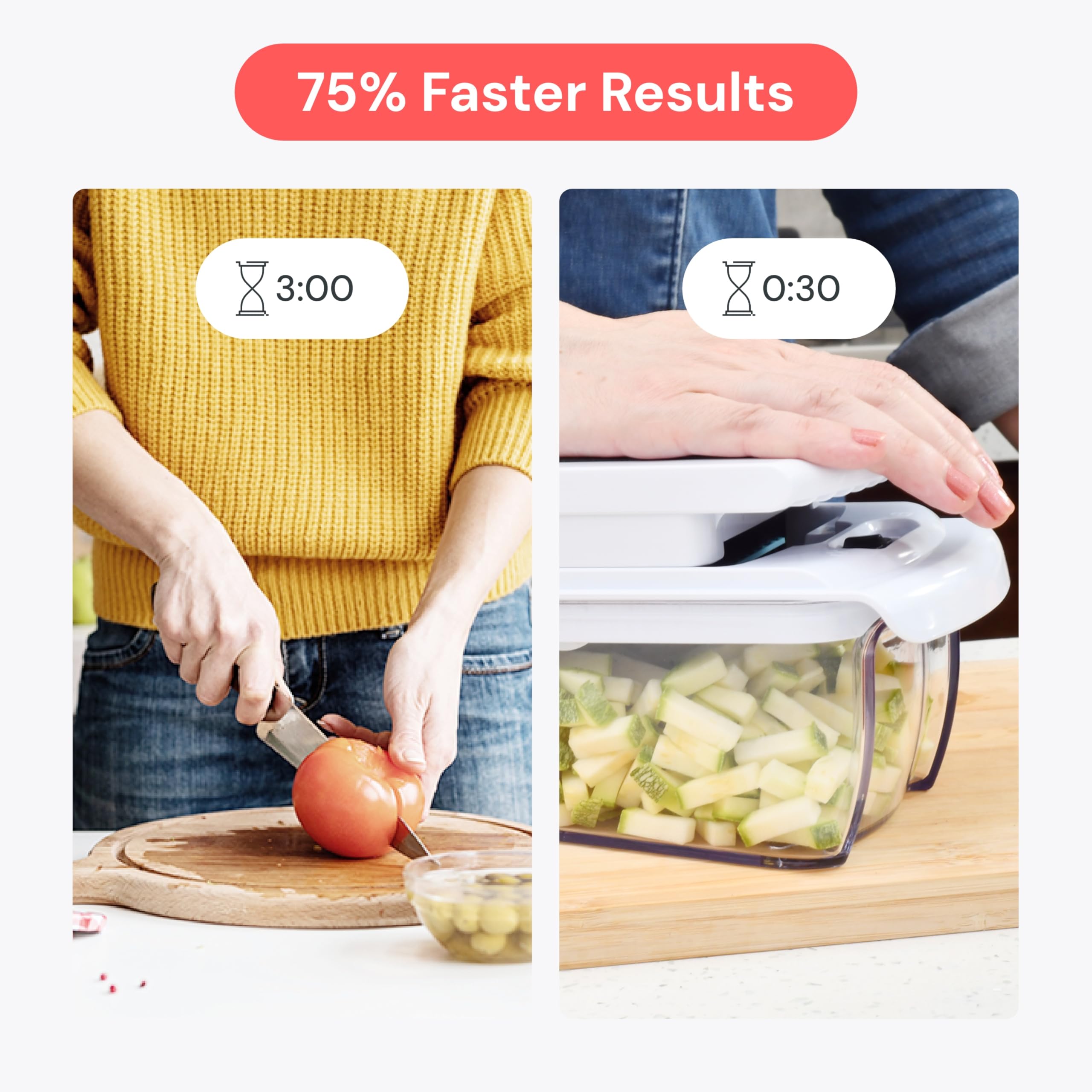 4-in-1 Vegetable Chopper & Spiralizer