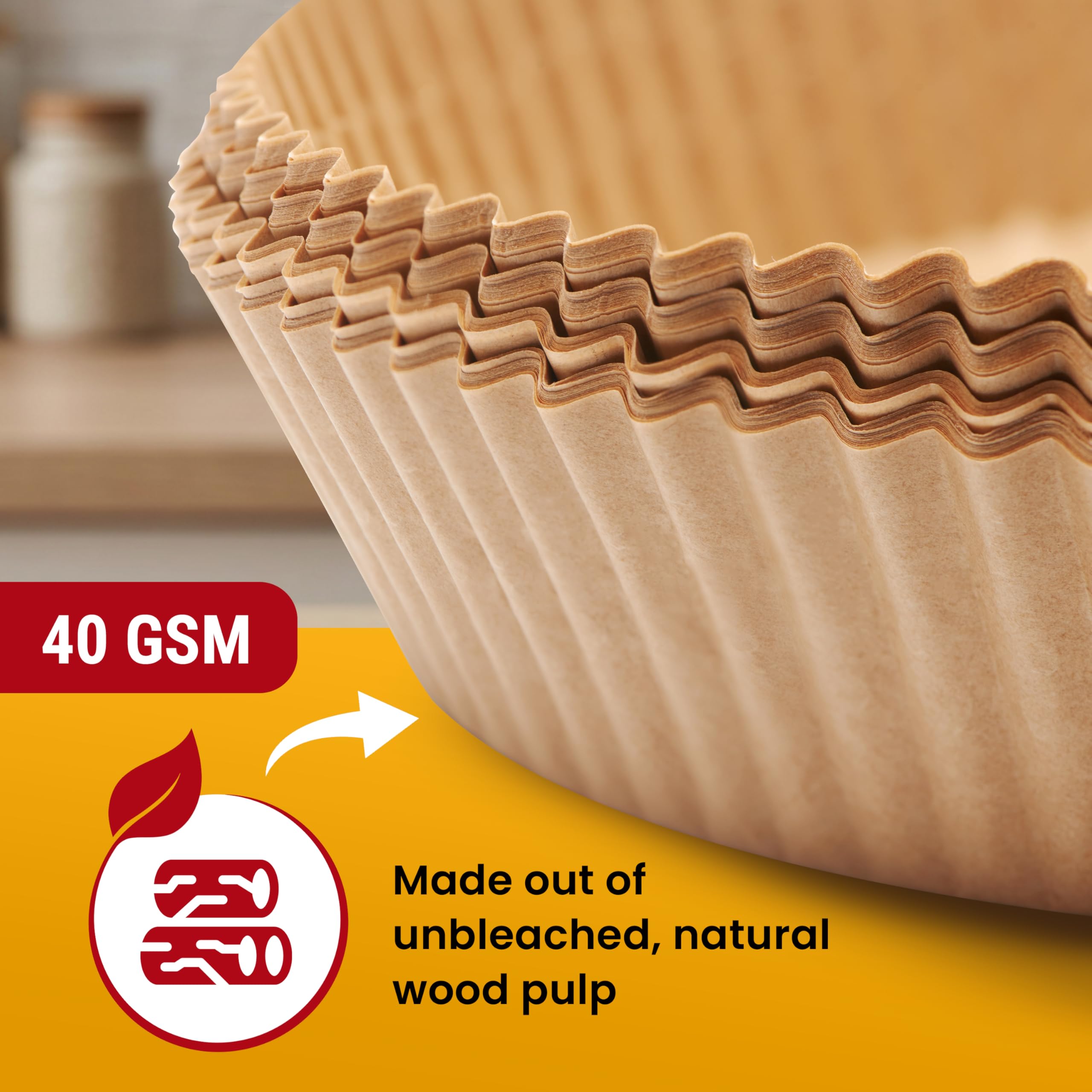 Air Fryer Disposable Paper Liners (125 pcs)
