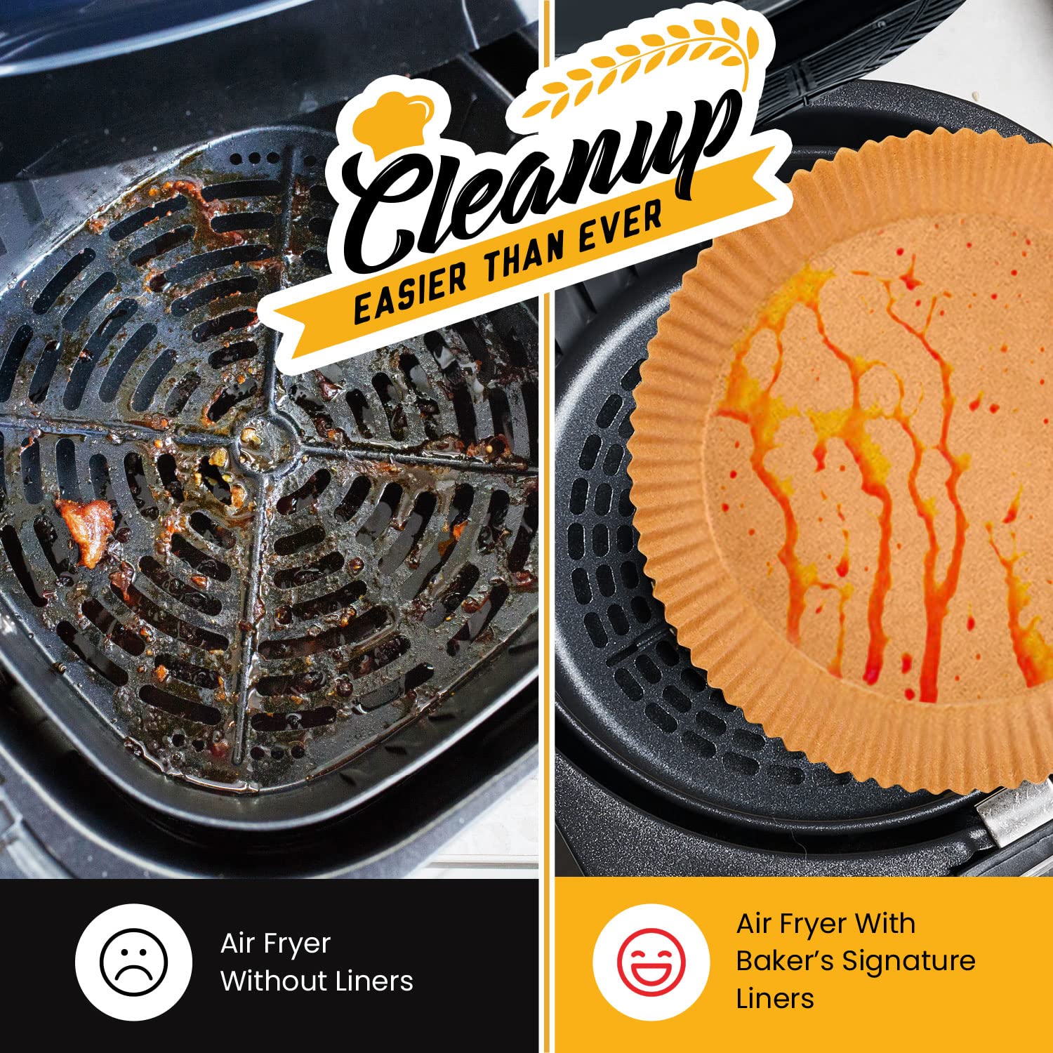 Air Fryer Disposable Paper Liners (125 pcs)