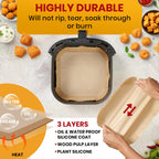Air Fryer Disposable Paper Liners (125 pcs)