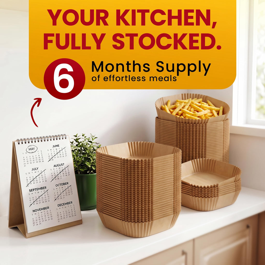 Air Fryer Disposable Paper Liners (125 pcs)