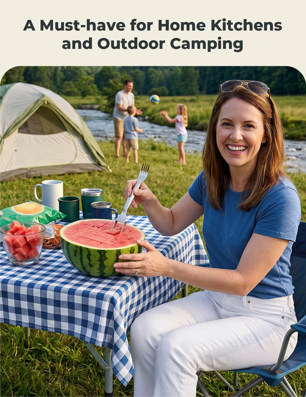 2-in-1 Watermelon Fork & Slicer Tool