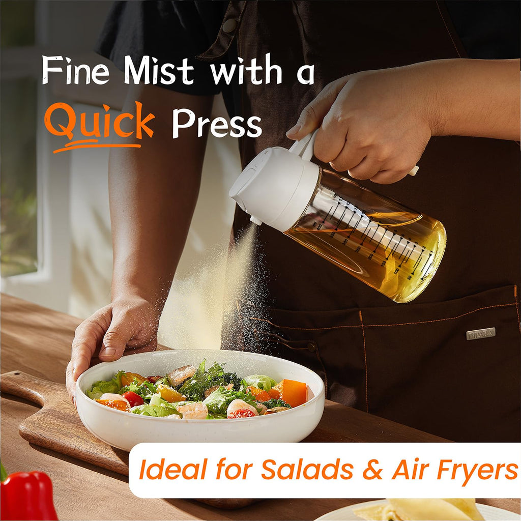 2-in-1 Glass Olive Oil Sprayer Bottle