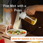 2-in-1 Glass Olive Oil Sprayer Bottle
