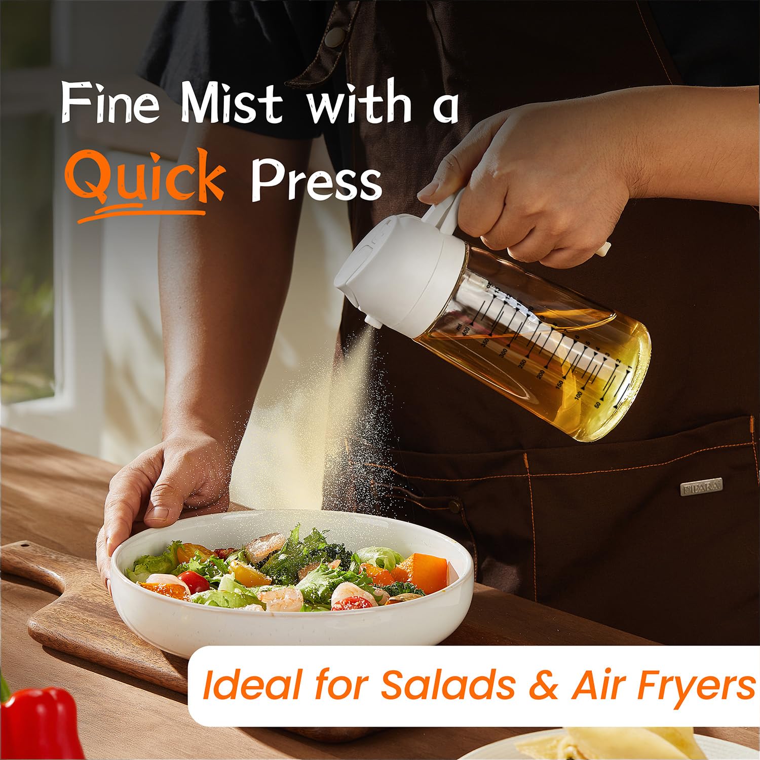 2-in-1 Glass Olive Oil Sprayer Bottle