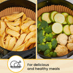 Air Fryer Disposable Paper Liners (125 pcs)