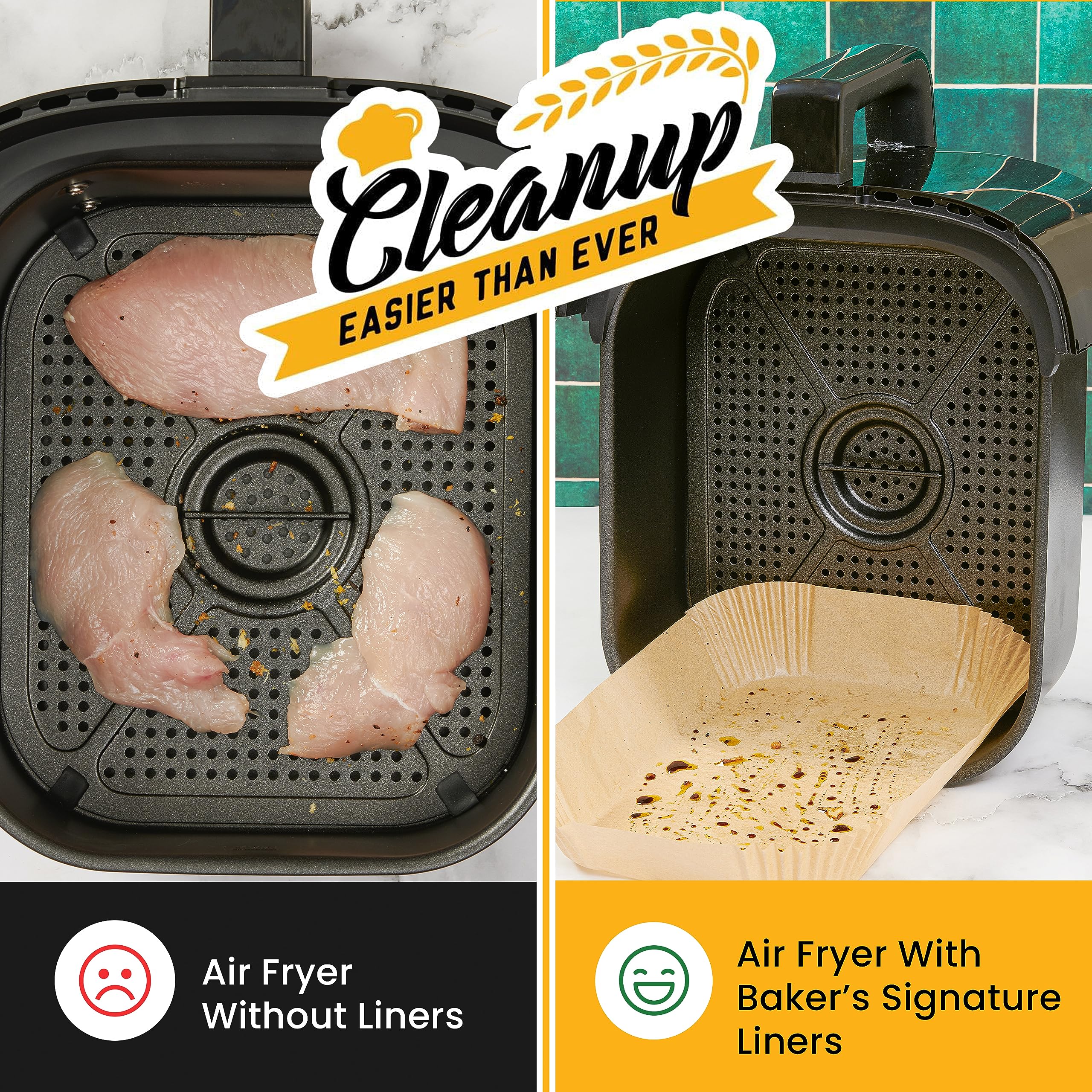 Air Fryer Disposable Paper Liners (125 pcs)